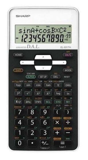 Koolikalkulaator SHARP EL-531THWH