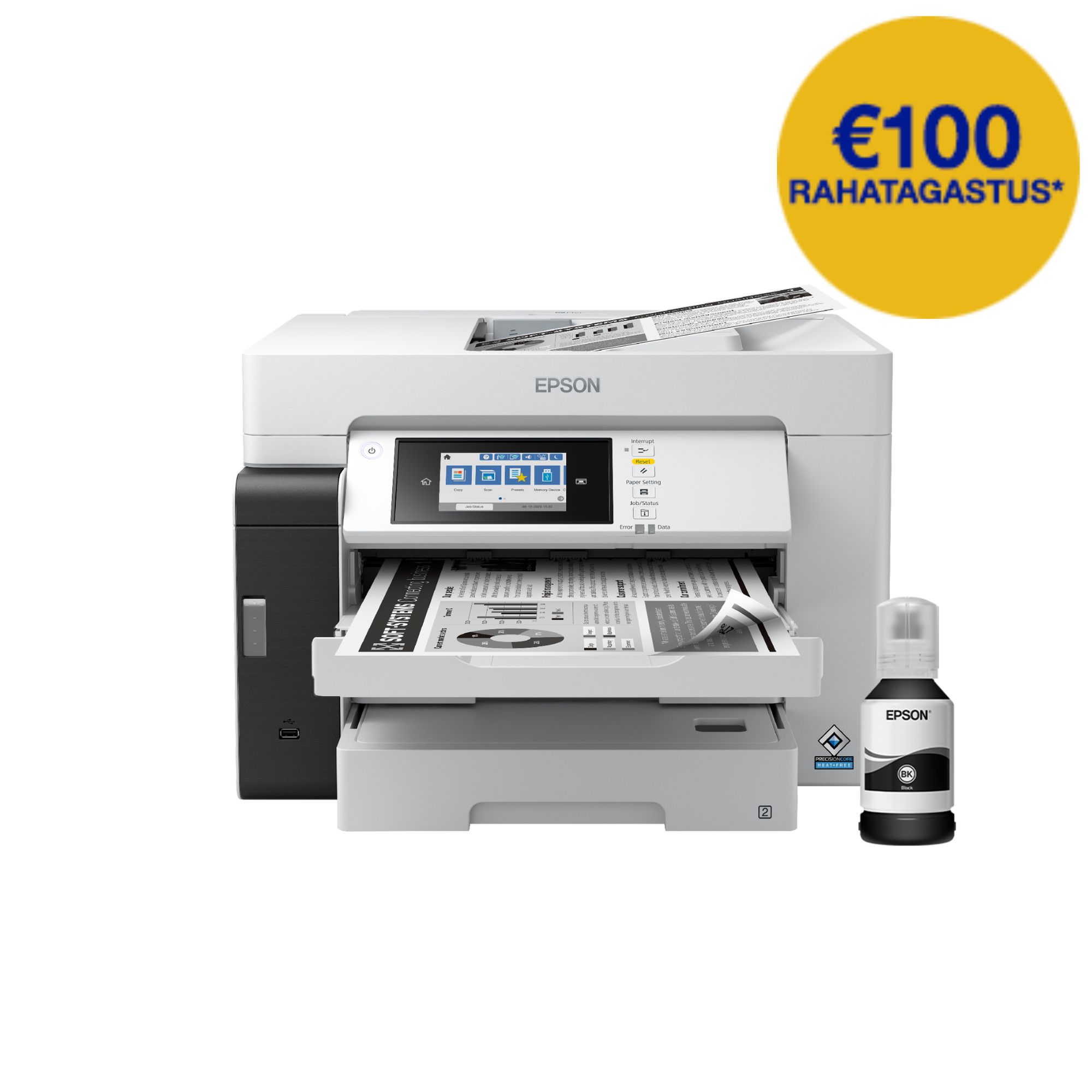 Epson EcoTank Pro M15180 multifunktsionaalne A3 must-tindiprinter