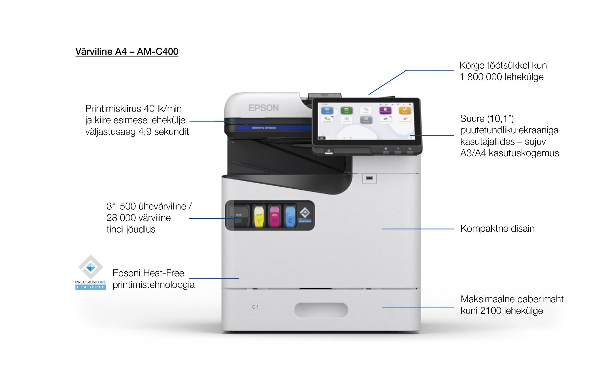 Epson Workforce Enterprise AM-C400 multifunktsionaalne A4 värvi-tindiprinter