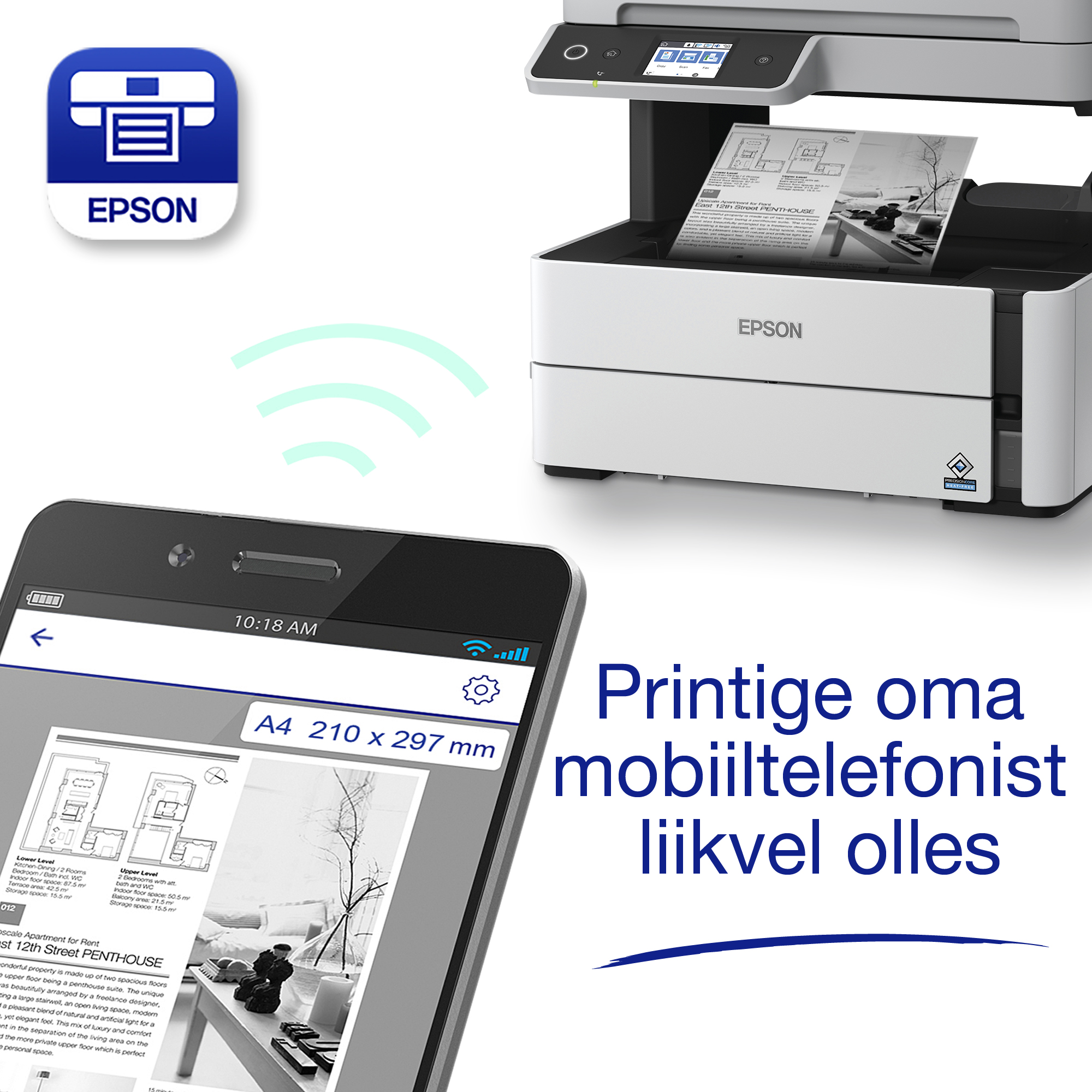 EPSON EcoTank M3170 multifunktsionaalne A4 must-tindiprinter