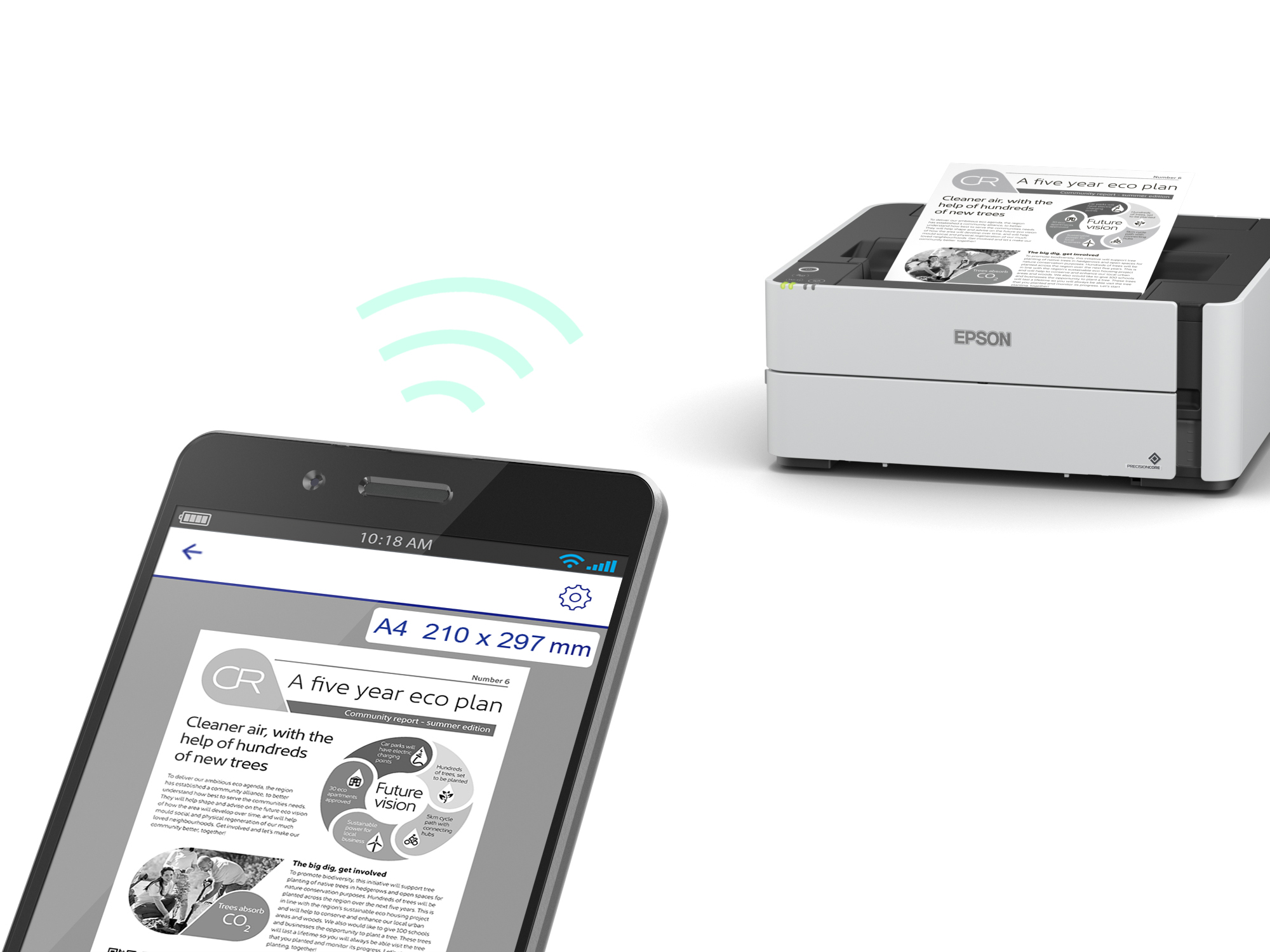 EPSON EcoTank M1180 A4 must-tindiprinter