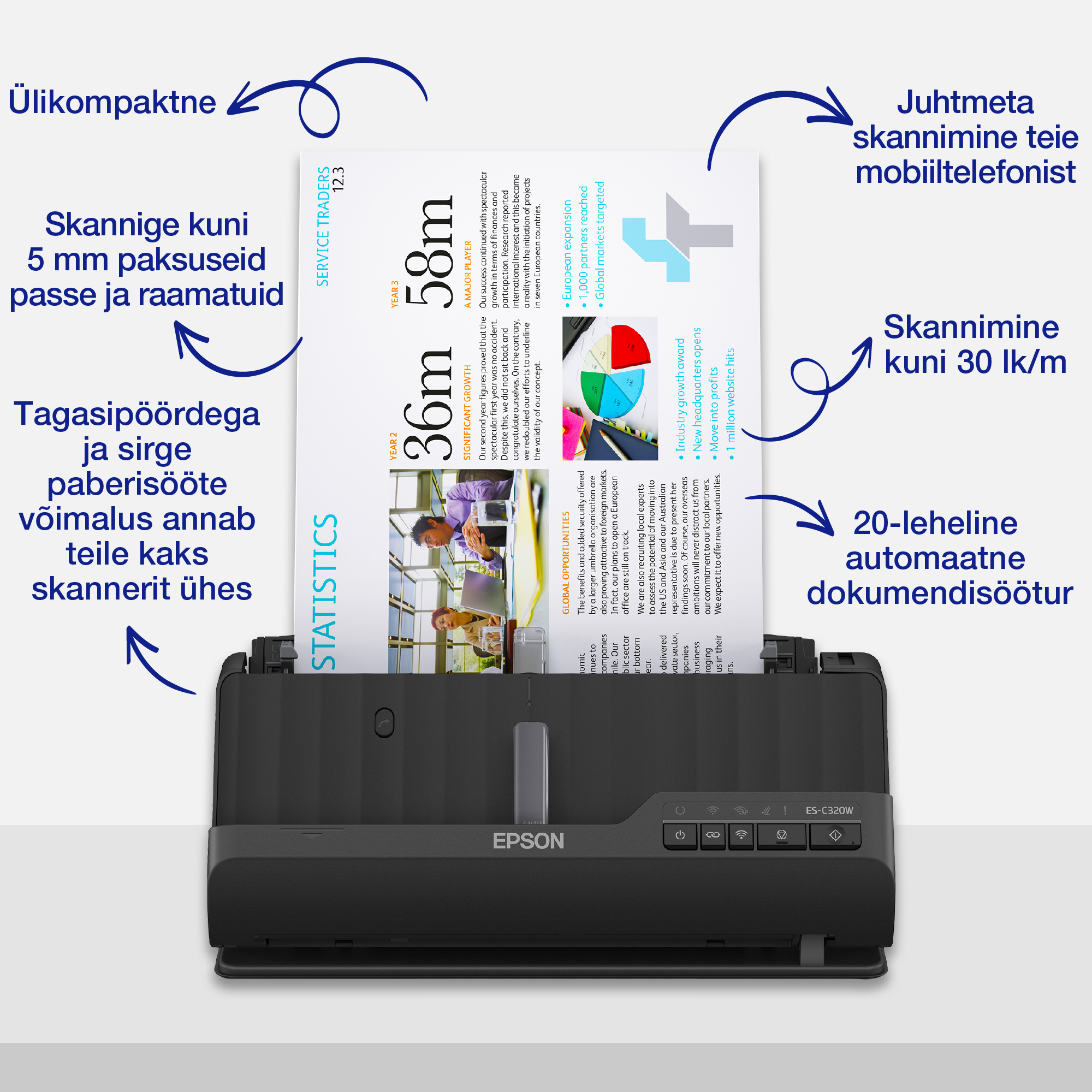 Epson ES-C320W dokumendi skanner