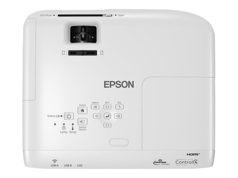 Epson EB-W49 3LCD projektor - WXGA 1280x800, 3800 ANSI lumens